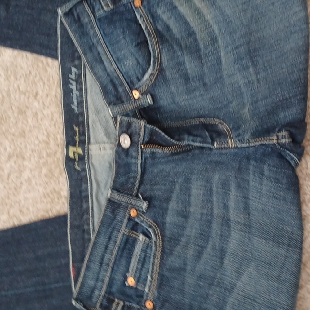 7 For all mankind mens jeans basic streetwear school Casual Western - Picture 3 of 4